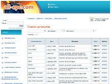 Tablet Screenshot of all-epc.com
